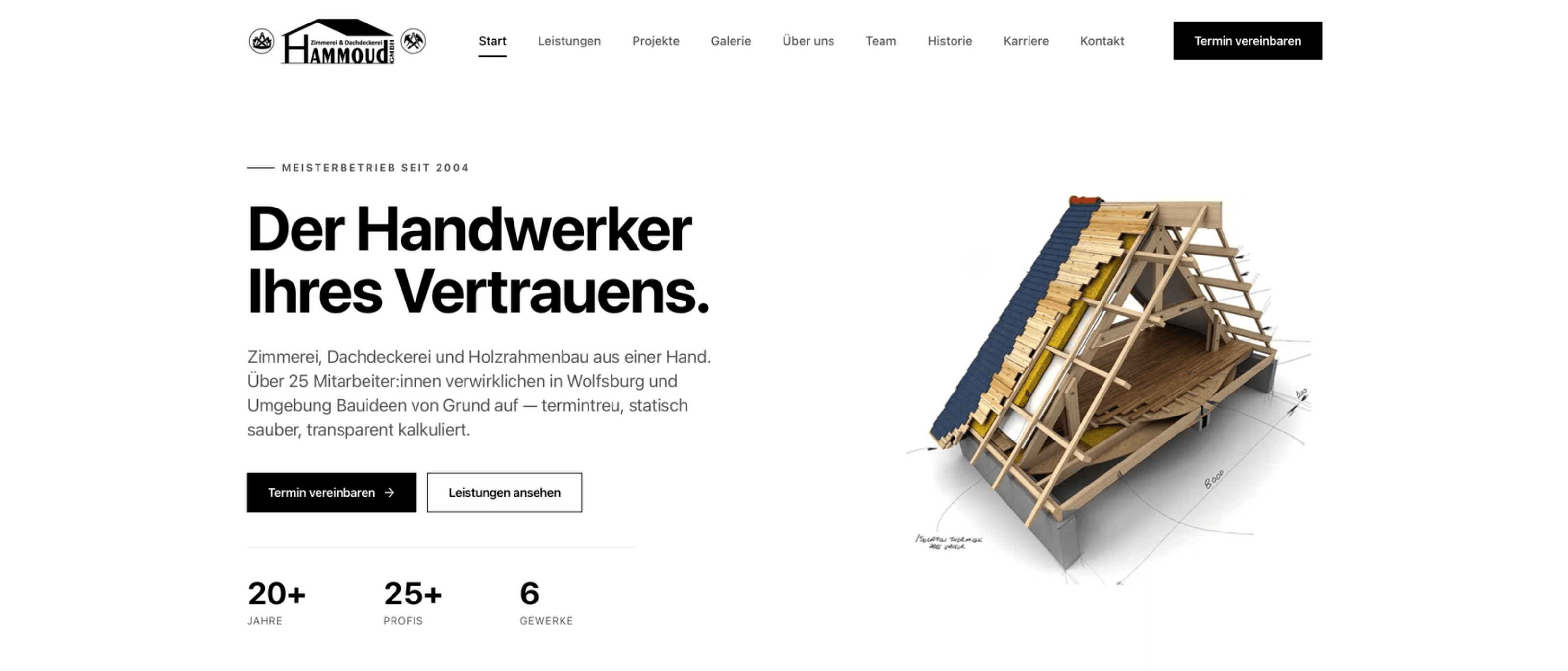 Zimmerei Hammoud GmbH - Webdesign, Zimmerei Hammoud GmbH